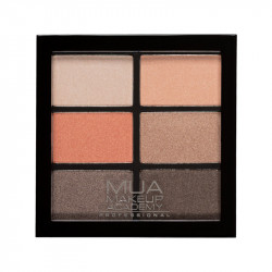 MUA Professional 6 Shade Eyeshadow Palette - Coral Delights