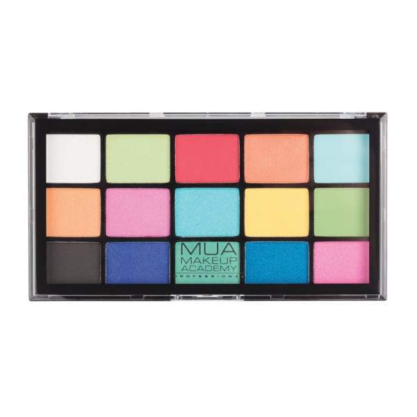MUA Pro 15 Shade Eyeshadow Palette - Colour Burst